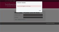 Desktop Screenshot of laithwaites-winehub.com