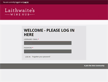 Tablet Screenshot of laithwaites-winehub.com